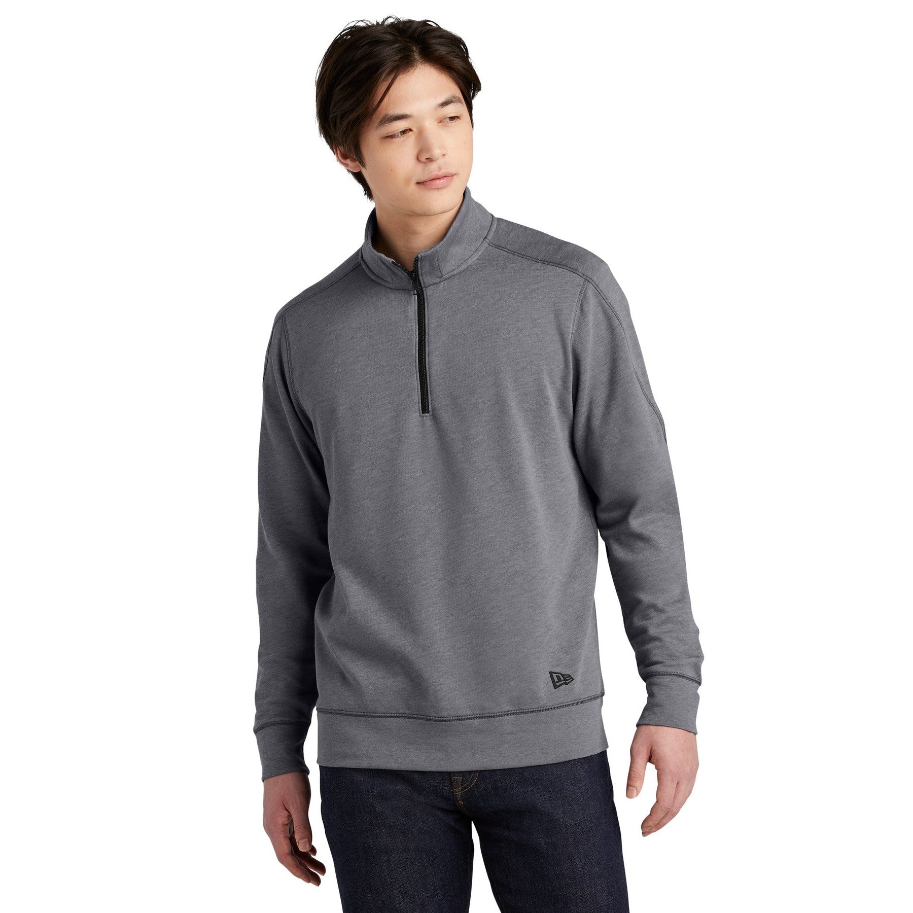 New Era-New Era ® Tri-Blend Fleece 1/4-Zip Pullover. NEA512-MedTech-3
